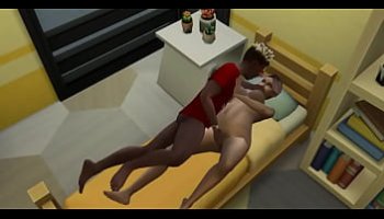 lesbian lipstick kissing